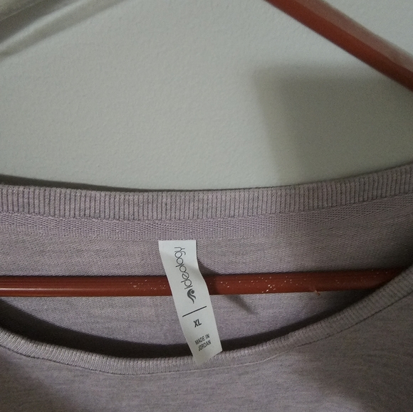 NWT Ideology Heathered Purple Pullover - Picture 2 of 5